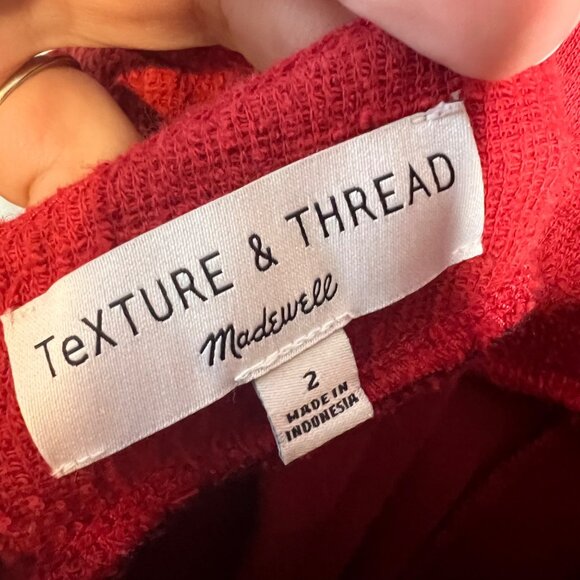 Madewell Texture & Thread Apron Bow-Back Jumpsuit Size 2 Crop Wide Leg - Picture 4 of 10